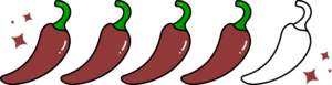 4 Peppers - Spice Rating - Spicy Book Baddie | Book Review Blog