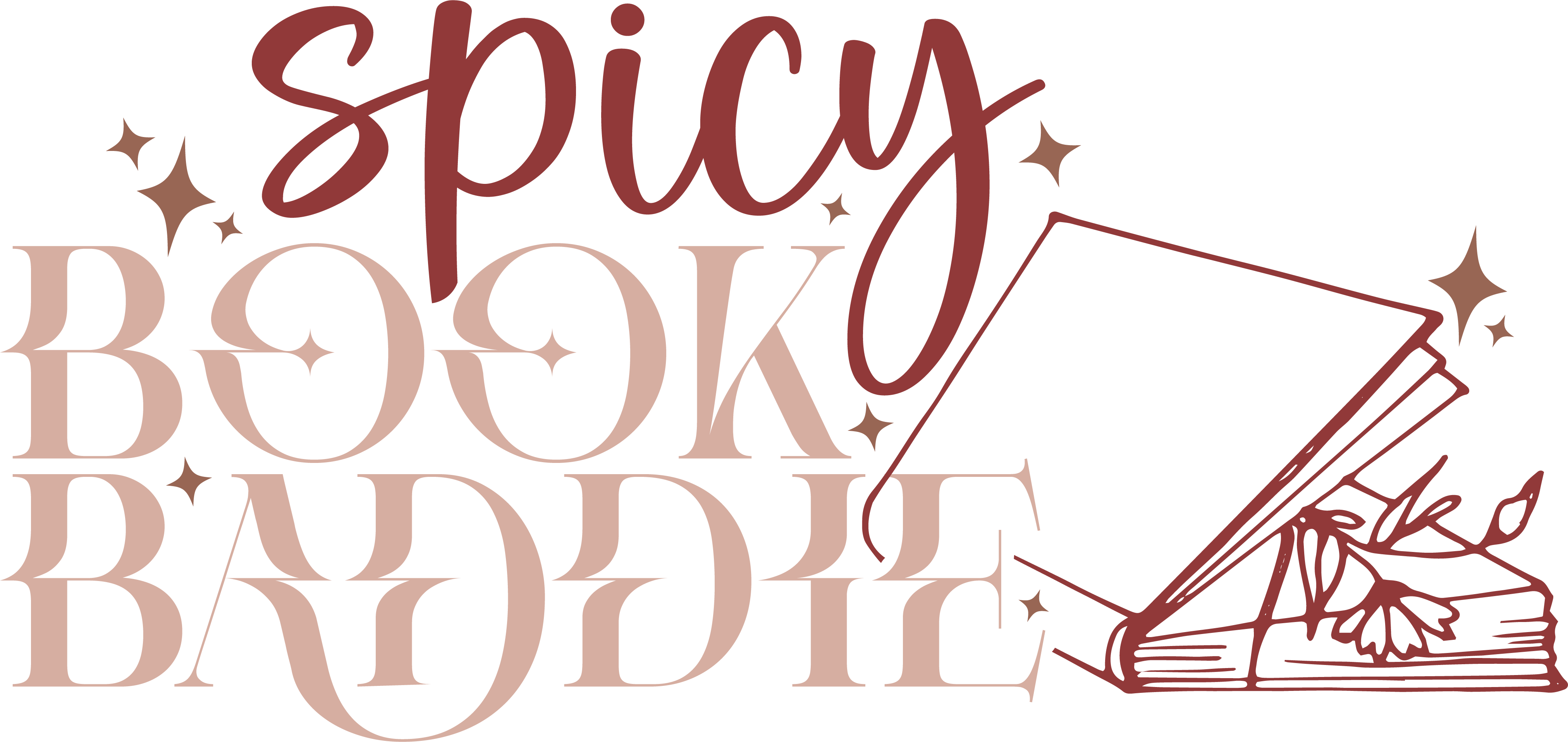 Spicy Book Baddie Logo - Book Blog