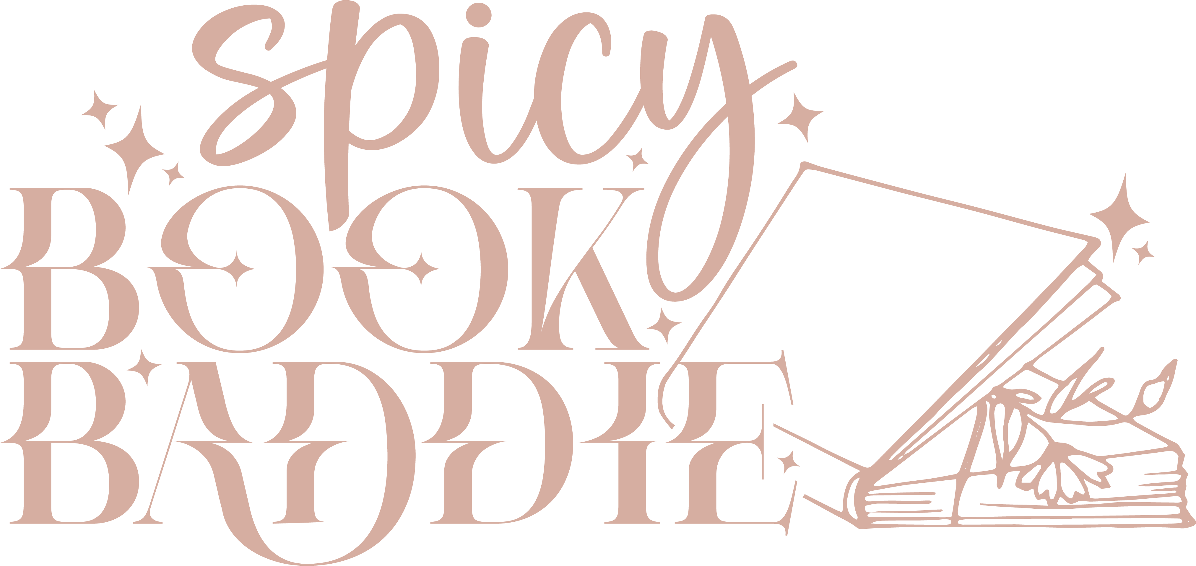 Spicy Book Baddie Logo - Book Blog